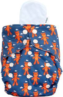 BUMTUM Ultrahygiene Teddy Extra Soft Reusable Cloth Diaper for Babies 0 to 3 Yrs