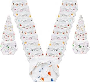 DON CARE New Born Baby Hosiery Cotton Single Layer Nappies Pack Of 10(0-6 Months)