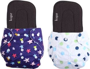 kogar Print Reusable Cloth Diapers + Insert Pad Washable 100% Absorption 0-3 yrsBAYAF1