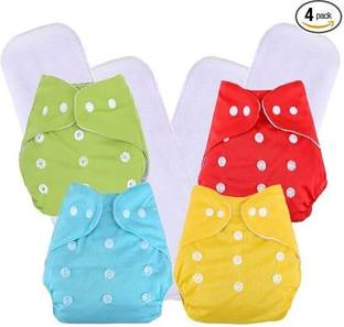 LA' MONARCA Baby Washable Cloth Reusable Pocket Cloth Diapers for New Born Baby 0-24 month
