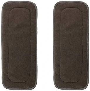 Hokista Reusable Baby Cloth Diaper Wet free Inserts Washable Black Nappy (Pack of 2)