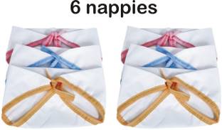 MEEOWMEE New Born Baby cotton cloth diaper/LANGOT/NAPPY WASHABLE (0 TO 6 MONTHS).