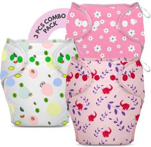 bumberry New & Improved Smart Nappy (SM |4-9 mths) Cloth Diaper For Just Borns Kit 1