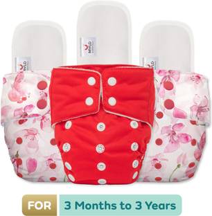 MYLO Baby Leak-Proof Baby Cloth Diaper | Reusable, Washable & Adjustable, 3M-3Y