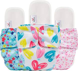 MYLO Baby Leak-Proof Baby Cloth Diaper | Reusable, Washable & Adjustable, 3M-3Y