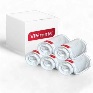 VParents cloth diaper inserts high absorbent 6 layer washable reusable pad liners