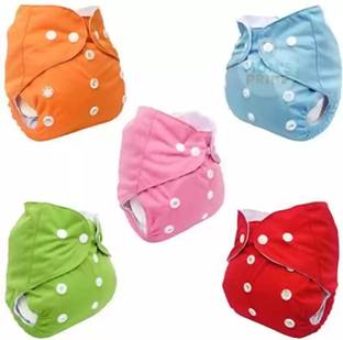 MOONKISS Washable & Reusable Baby Cloth Diaper– Adjustable & Leak-Proof Fabric