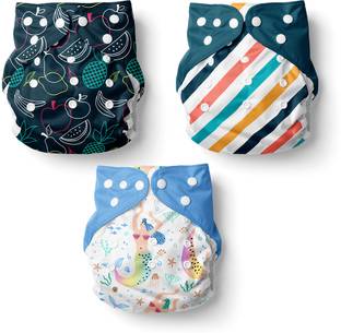 Healofy Reusable Diaper|Leakage Proof with 6 layer microfiber insert|Washable & Reusable