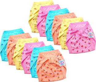 V.B.K Baby Nappy/ Langot / Cloth Diaper, Pack Of 12, 6 - 12 Months, Washable, Hosiery