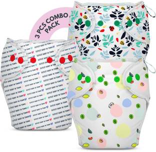 bumberry New & Improved Smart Nappy (SM |4-9 mths) Cloth Diaper For Just Borns Kit 3