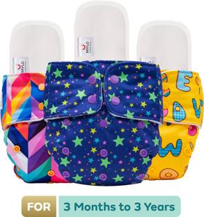 MYLO Baby Leak-Proof Baby Cloth Diaper | Reusable, Washable & Adjustable, 3M-3Y