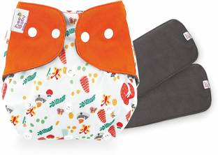 Beebaby Bumtelligent Baby Cloth Diaper & 2 RapiDry Inserts|Adjustable Reusable Washable.