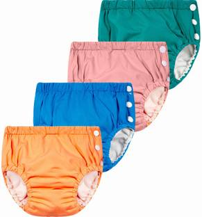 InEffable Swimming Pants Reusable Swimwear Diaper Pants For Unisex- Set Of 4(0-36 Months)