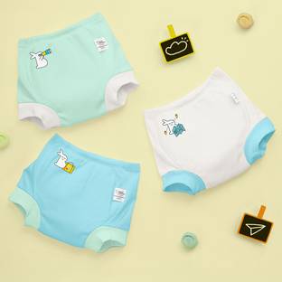 Superbottoms Padded Underwear for Potty Training & Mess-Free Diaper-Free time (9-12m, 3pcs)