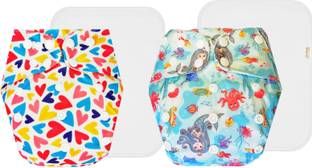 Dumbledo Reusable Eco-Friendly Dry Feel 2 Cloth Diaper With White Pad