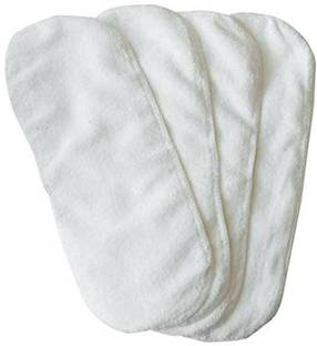 Yutiriti 4Pc Washable Microfiber Diaper Changing Insert Cloth Pad Cover for Babies - White