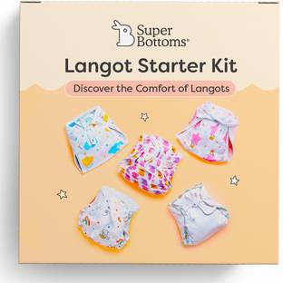 Superbottoms Langot Starter Kit with 5 Premium Best Langot l New Born Baby Langots for 0–6M