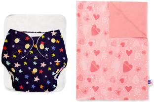 Superbottoms BASIC Basic diaper with soaker | Bed Protector Mat - Size S