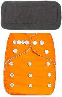 little monkeys Baby Cloth Button Diaper cum Pants ,Adjustable, Reusable, Washable, Comfortable Button Diaper for Babies/Infants/Toddlers (Age 0 to 1 Yr)