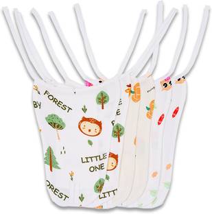 Mookoo Muslin Nappy Cloth for Newborn Baby (0-3 Months) - Bat, Pumpkin & Owl Pattern