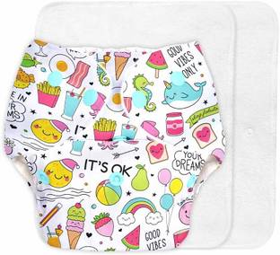 Superbottoms BASIC Reusable Cloth Diaper for babies 0-3Y with dry feel pad/insert - Assorted