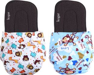 kogar Print Reusable Cloth Diapers + Insert Pad Washable 100% Absorption 0-3 yrsWTSMF1