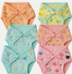 MEEOWMEE New Born Washable Reusable Hosiery Cotton Cloth Diapers nappy langot pack 6