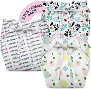 bumberry New & Improved Smart Nappy (XS |0-3 mths) Cloth Diaper For Just Borns Kit 3