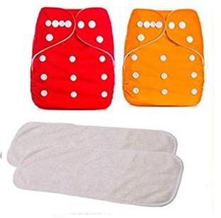 Duggu kids Pack of 2 Washable and Reusable cloth Diapers for babies
