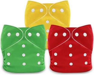 Lapry Baby Reusable 3 Diaper - Soft, Adjustable, Leak-Proof Diaper for Newborns