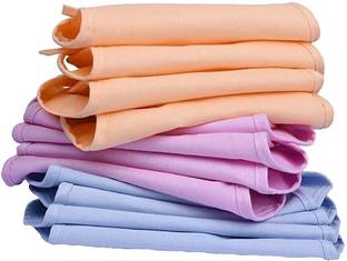 Little Boo NewBorn Baby Cotton Cloth Diaper nappy Langot Reusable for 0-6 Months Pack Of 12