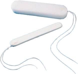 Nareseal Nasal Pack 8cm with String (Pack of 5) | Nasal Packs Merocel with string Manual Nasal Aspirator