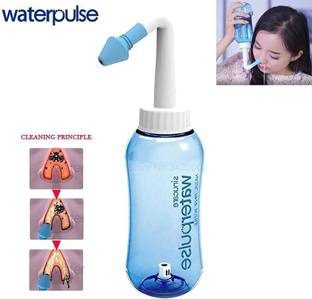 MJAYente waterpulse nasal wash bottle Manual Nasal Aspirator (Multicolor) Manual Nasal Aspirator