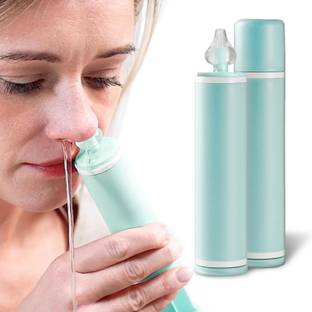 maycreate Portable Adult Manual Nasal Rinser Silicone Nozzle Nose Cleaner 60ml Green Manual Nasal Aspirator