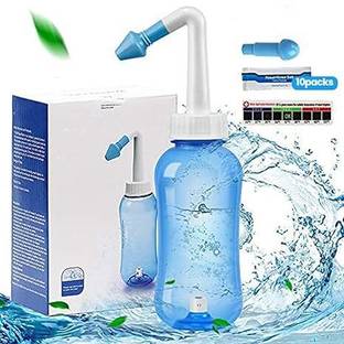 Dykidrah Neti Pots for Sinus Rinse Bottle Nose Wash Manual Nasal Aspirator