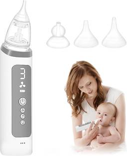 VUSTICA Electric Baby Nasal Aspirator - Newborn Nose Cleaner Snot Sucker & Booger Picker Battery Operated Nasal Aspirator