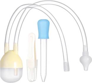 Mastiphotons New Born Baby Safety Nose Cleaner Vacuum Suction Nasal Aspirator Mouth Suction Manual Nasal Aspirator
