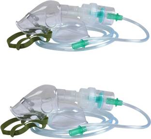 MediVedha Nebulizer Mask Kit Adult Mask Air Tube Air Tube Pipe Set pack of 2 Nebulizer