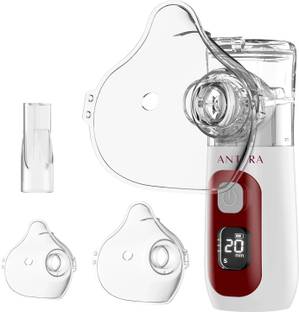 AGEasy Mesh Nebulizer, LED Display, Silent Portable, Includes Masks, Rechargeable Nebulizer