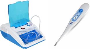 AccuSure Combo Covid Health Kit MT- 32 Digital Thermometer Comes With Compressor Nebulizer