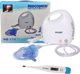 NISCOMED Piston Compressor Handy Nebulizer With Flow Adjuster Nebulizer