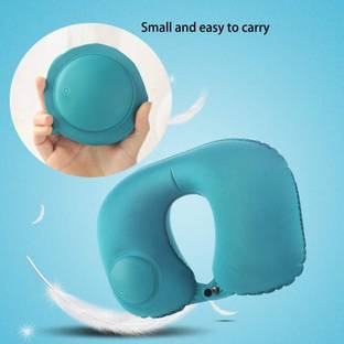 KD SAPRA Inflatable Travel Neck Pillow with Built-in Pump for Airplane, Car, Train,Office Neck Pillow