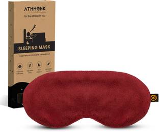 Athmonk Extra-Wide Eye Mask For Sleeping For Men & Women With Velcro Strap Eye Shade