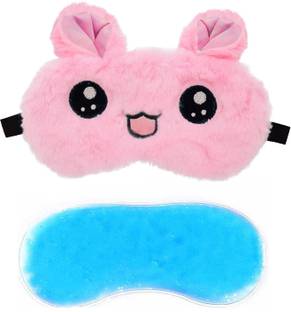 Jenna Fur Kitty Pink Gel Sleeping Eye Mask for Insomnia, Meditation, Puffy Eyes and Dark Circles Eye Shade