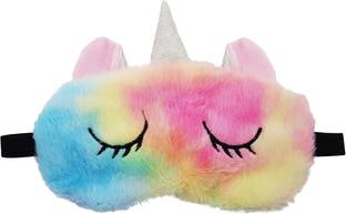Jenna Unicorn Multi color Sleeping Eye Mask for Insomnia, Meditation, Puffy Eyes and Dark Circles Eye Shade