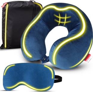 Trajectory Rover Travel Pillow Cushion Headrest ,Eyemask and Pillow Cover Neck Pillow & Eye Shade