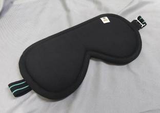 shoppax Adjustable Soft Cotton Black Sleeping Mask Eye Shade