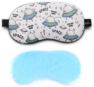 Jenna Printed Space Sleeping Eye Mask For Meditation And Dark Circles With Gel Eye Shade