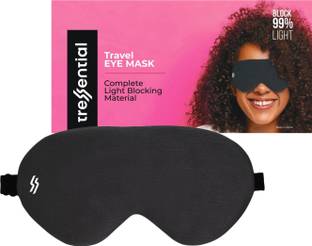 Tressential Super Soft Travel Sleep Eye Mask or Blindfold with Adjustable Strap Eye Shade Eye Shade