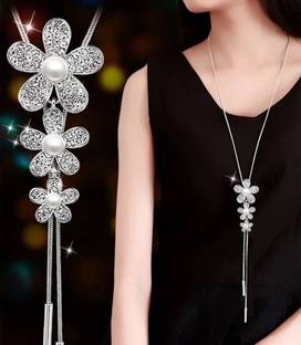 Shining Diva Stylish Pendants Crystal Crystal Necklace